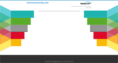 Desktop Screenshot of merceruniversity.com