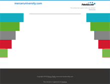 Tablet Screenshot of merceruniversity.com